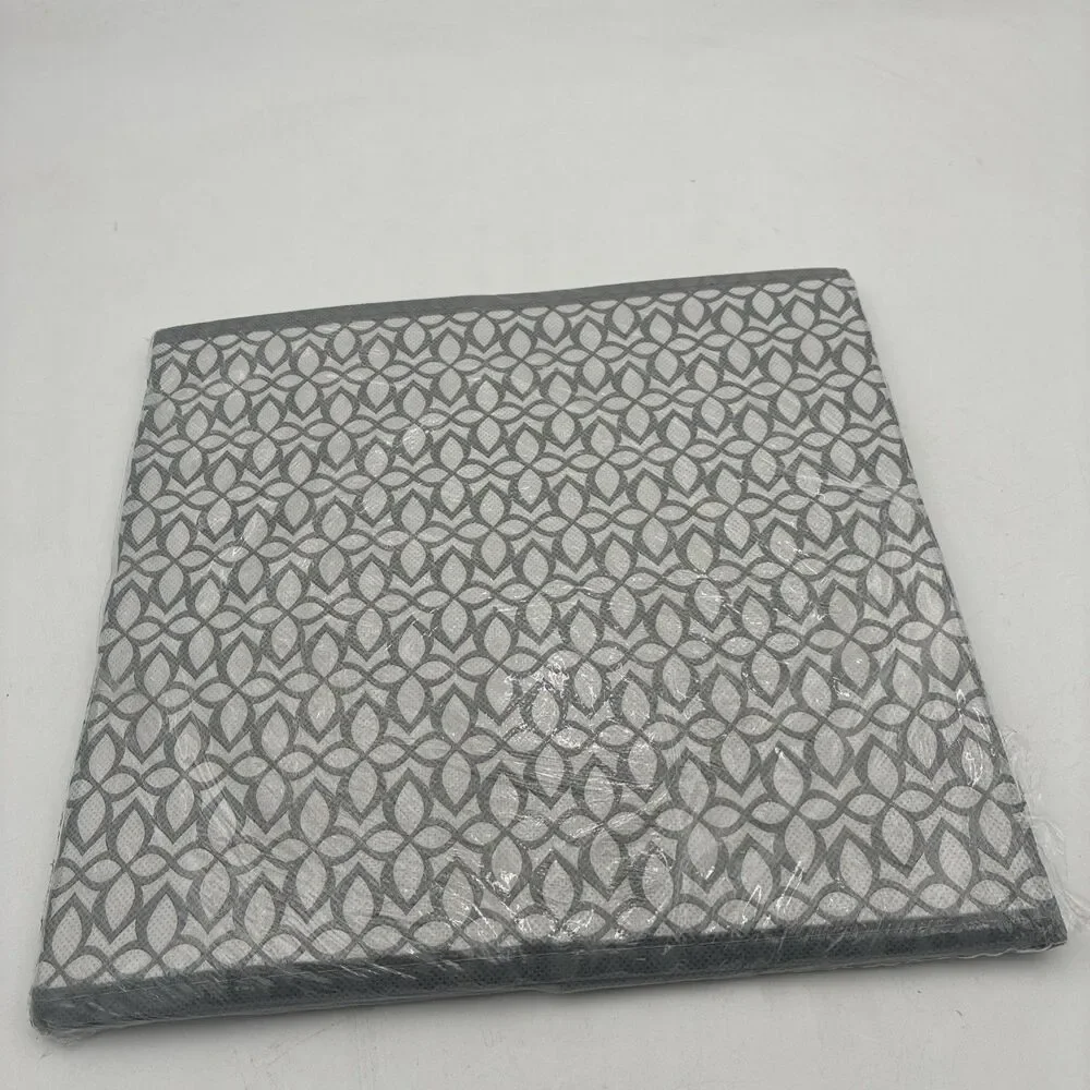 Foldable Storage Cubes W/ Handles Gray 10.5 in X 11 in Fabric Decorative Basket